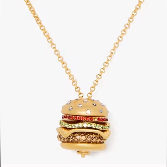 kate spade Jewelry - $198 Kate Spade Fast Food Burger Pendant
